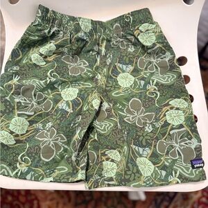Patagonia Jungle Green Patterned swim shorts